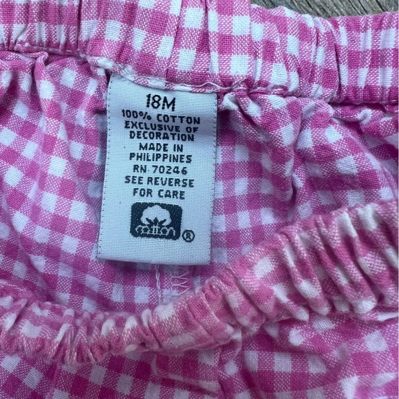 Baby UR It gingham ruffle bloomer shorts - Picture 3 of 7